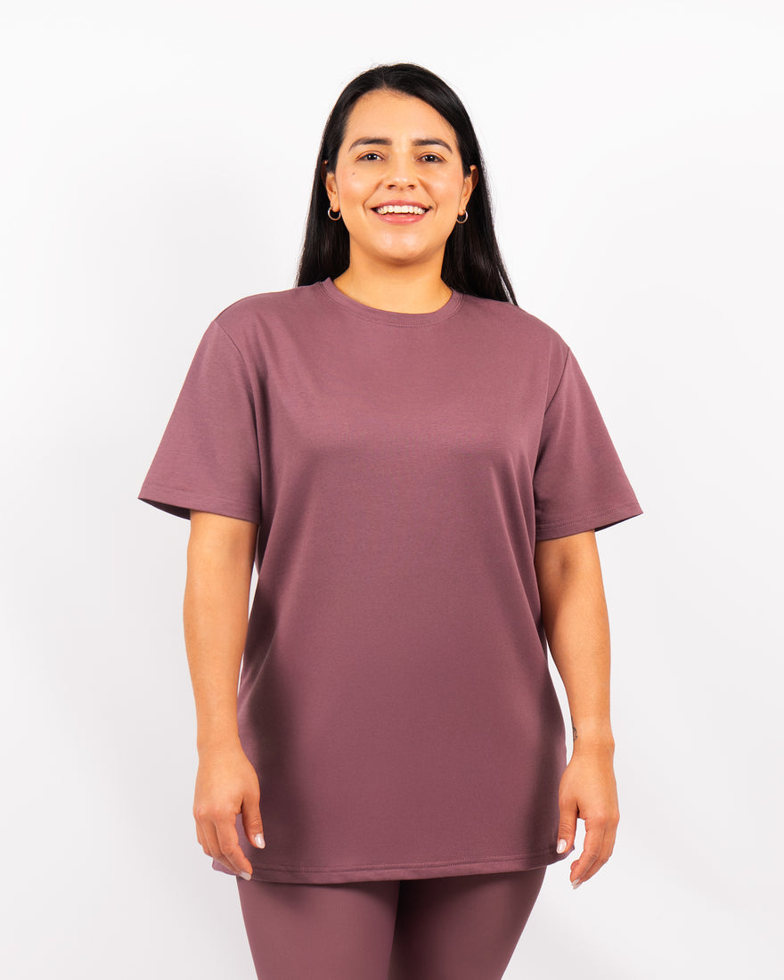 Naomi Everyday Dusty Rose Long T-Shirt
