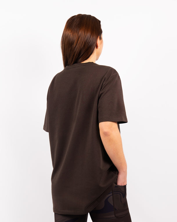 Naomi Everyday Mocha Brown Long T-Shirt