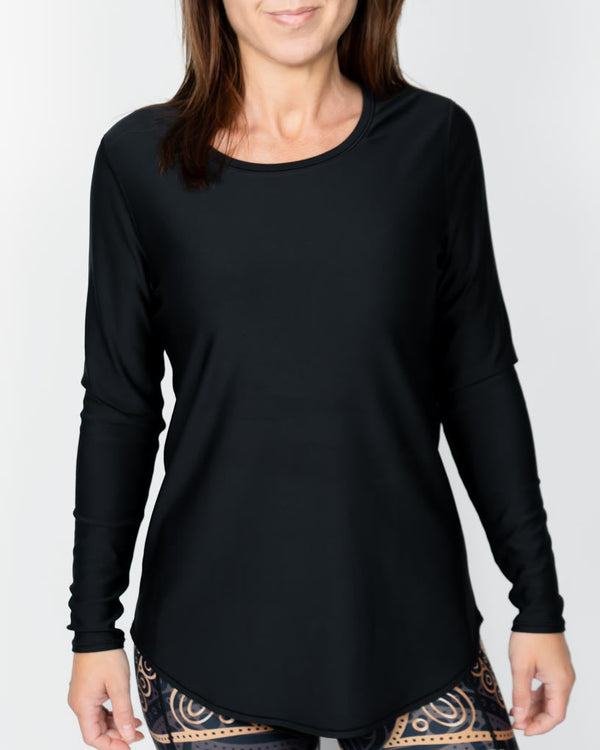 Vigga Fitted Black Long-Sleeve