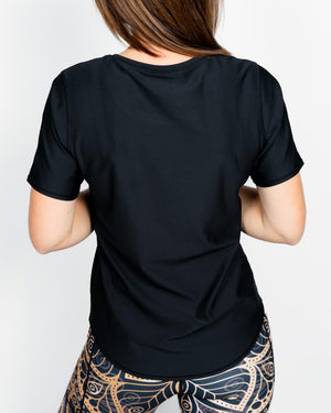 Vigga Fitted Black T-Shirt