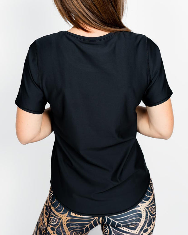 Vigga Fitted Black T-Shirt