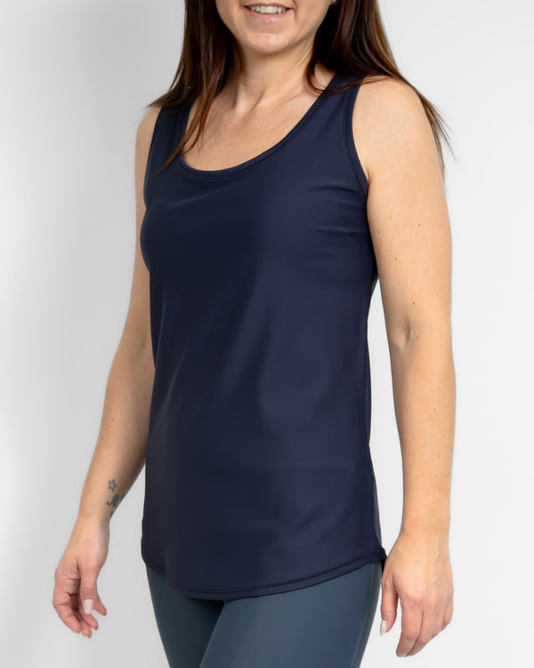 Vigga Fitted Deep Blue Top