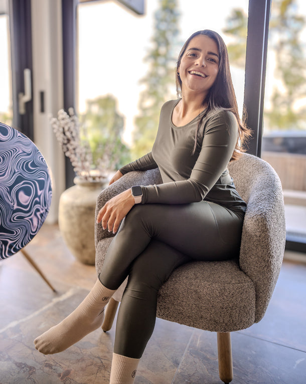 Vigga Fitted Deep Olive Long-Sleeve