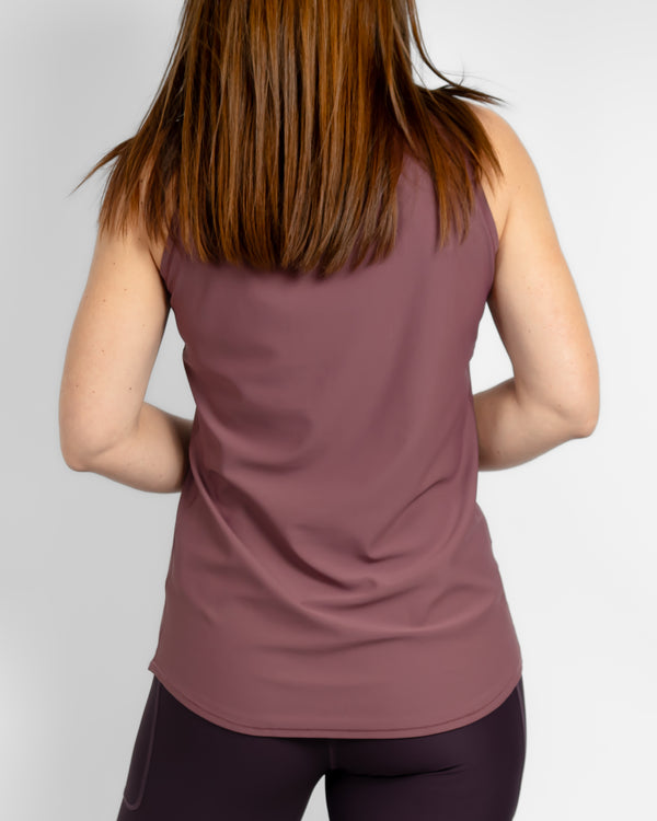 Vigga Fitted Dusty Rose Top