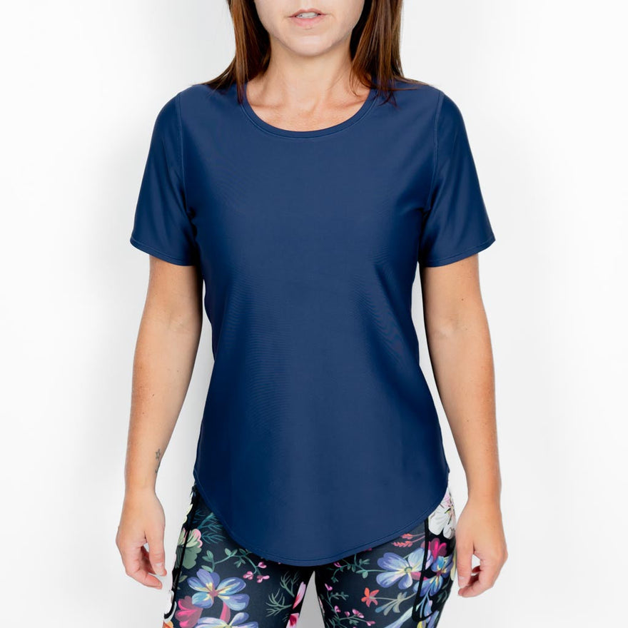 Vigga Fitted Navy T-Shirt