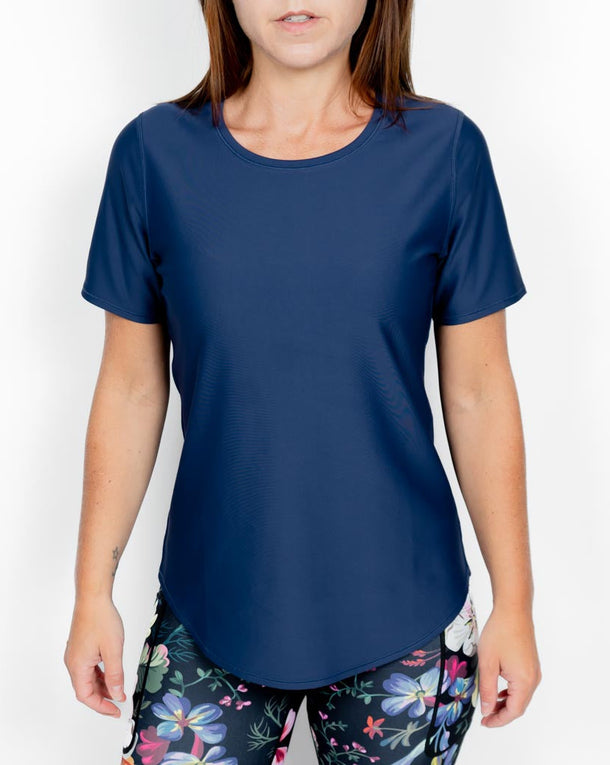 Vigga Fitted Navy T-Shirt