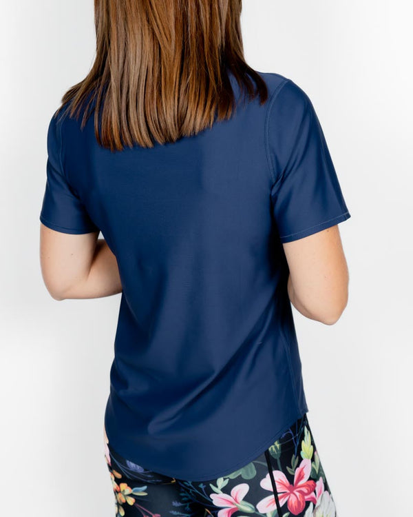 Vigga Fitted Navy T-Shirt