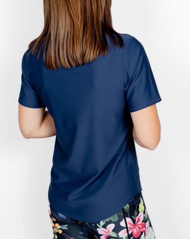 Vigga Fitted Navy T-Shirt