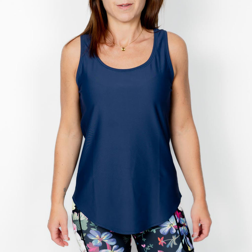 Vigga Fitted Navy Top