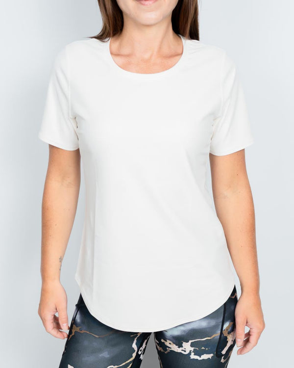 Vigga Fitted Off-White T-Shirt