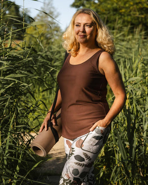 Vigga Fitted Brown Top