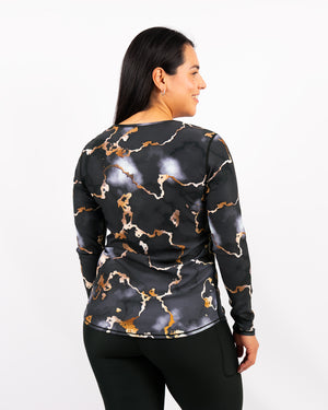 Vigga Fitted Marble Long-Sleeve
