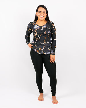 Vigga Fitted Marble Long-Sleeve