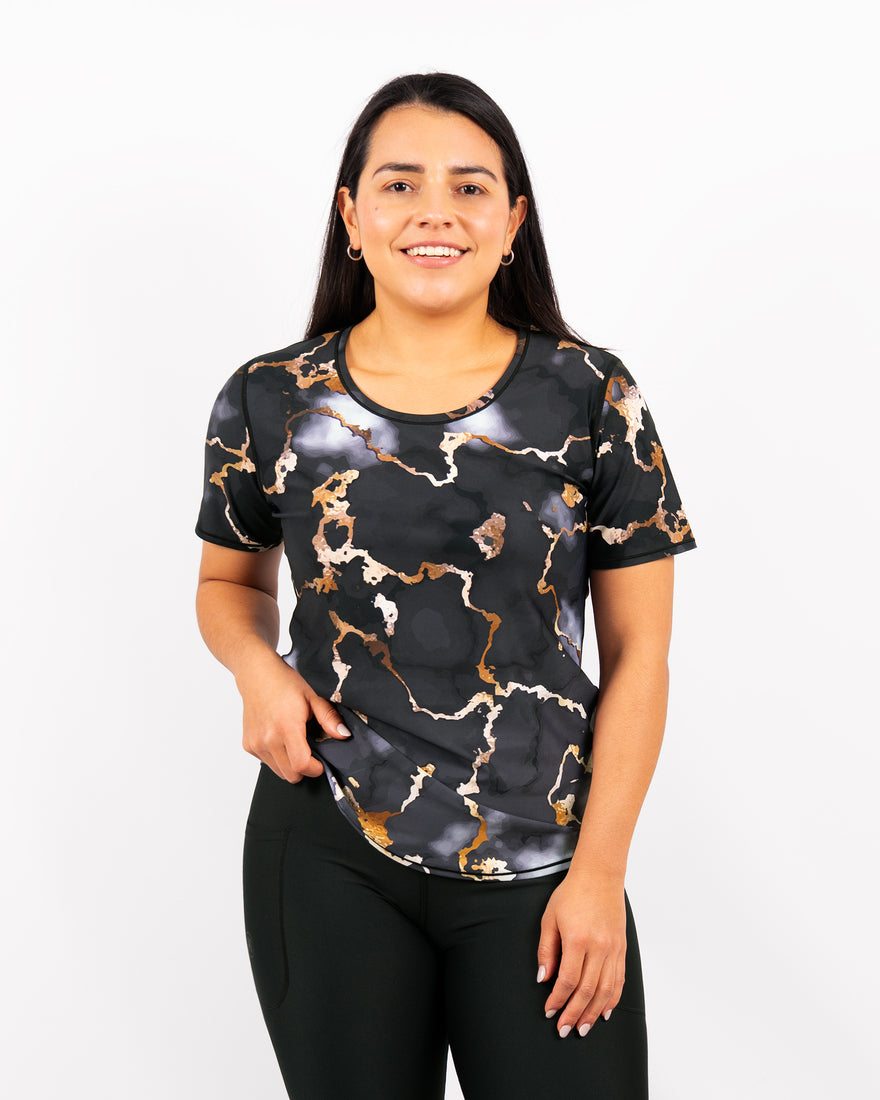 Vigga Fitted Marble T-Shirt