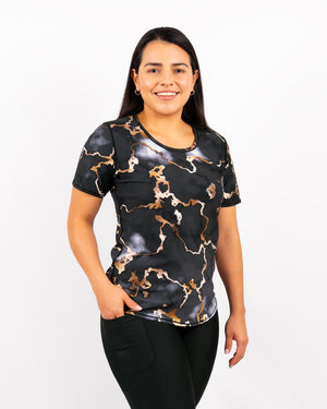 Vigga Fitted Marble T-Shirt