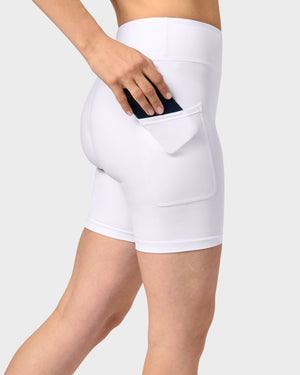 Signature White Shorts