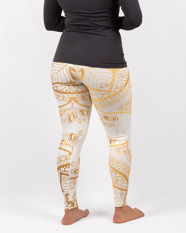 Signature White Mandala Leggings