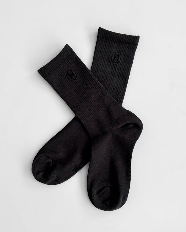 Zoe Deep Grey Socks